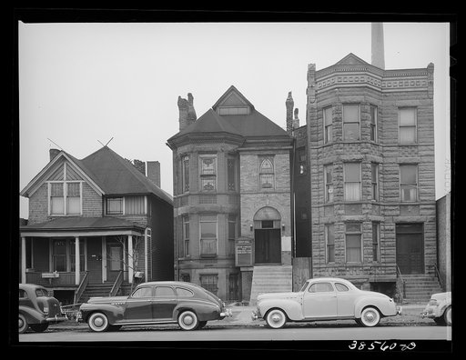 Old residence converted into Negro church. Chicago, Illinois