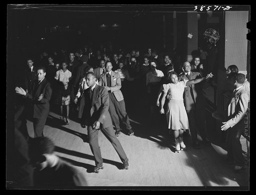 Rollerskating on Saturday night. Chicago, Illinois