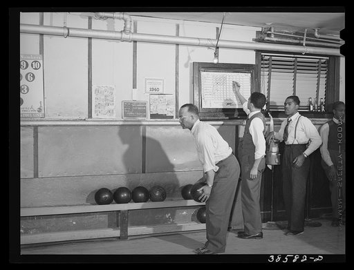 Bowling alley on southside of Chicago, Illinois