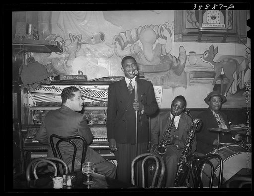 Entertainers at Negro tavern. Chicago, Illinois