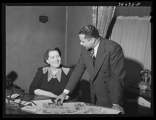 Untitled photo, possibly related to: Publisher and editor of Chicago Defender, Negro newspaper. Chicago, Illinois