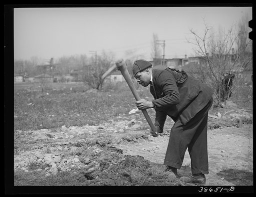 WPA (Work Projects Administration) worker. Chicago, Illinois