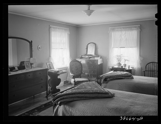 Master bedroom in home of well-to-do Negro. Chicago, Illinois