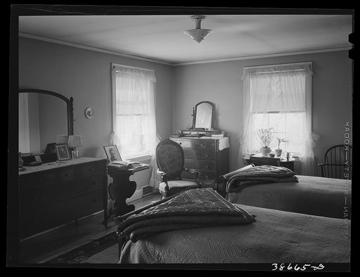 Untitled photo, possibly related to: Master bedroom in home of well-to-do Negro. Chicago, Illinois