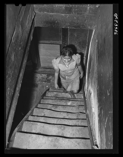 Untitled photo, possibly related to: Entrance to second floor of rooming house. Chicago, Illinois