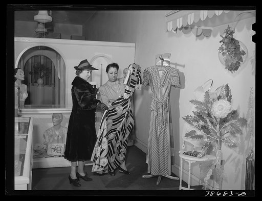 Dress shop which caters to Negroes. 47th Street, Chicago, Illinois