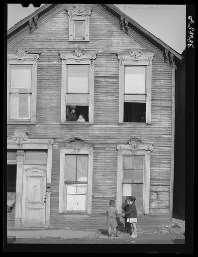 House on Federal Street in the Negro section of Chicago, Illinois