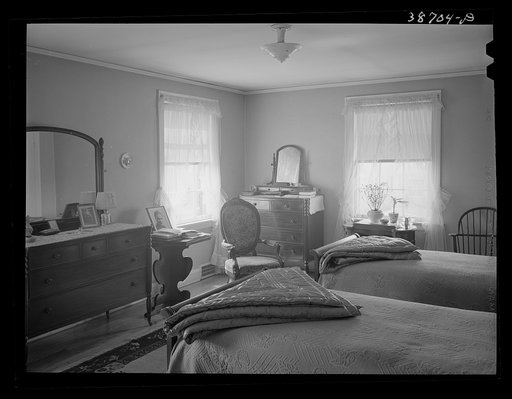 Untitled photo, possibly related to: Master bedroom in home of well-to-do Negro. Chicago, Illinois