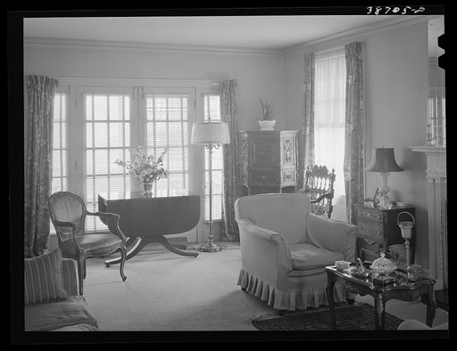 Living room in home of well-to-do Negro. Chicago, Illinois