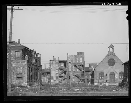 Chicago, Illinois. Scene in Negro section
