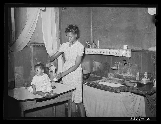 Corner of kitchen of family on relief. Chicago, Illinois