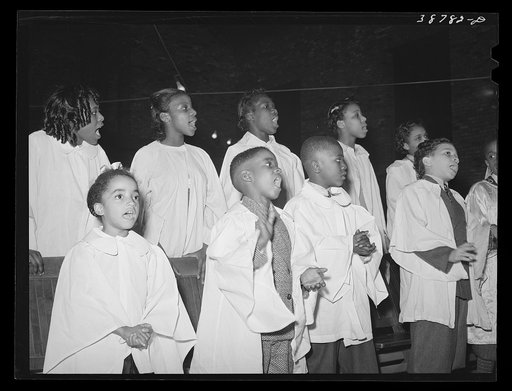 Children's choir of Pentecostal church. Chicago, Illinois
