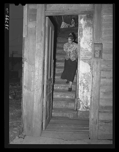 Entrance to second floor of rooming house. Chicago, Illinois