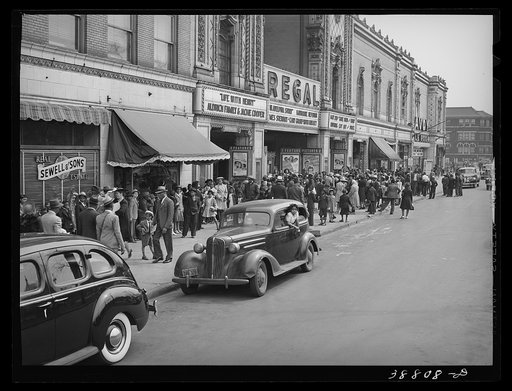 The movies are popular in the Negro section of Chicago, Illinois