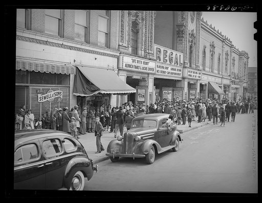 Untitled photo, possibly related to: The movies are popular in the Negro section of Chicago, Illinois
