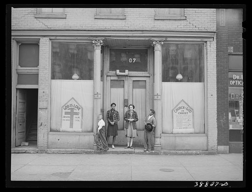 "Storefront" church. Chicago, Illinois