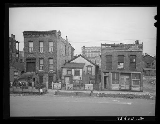 Untitled photo, possibly related to: Scene in Negro section of Chicago, Illinois
