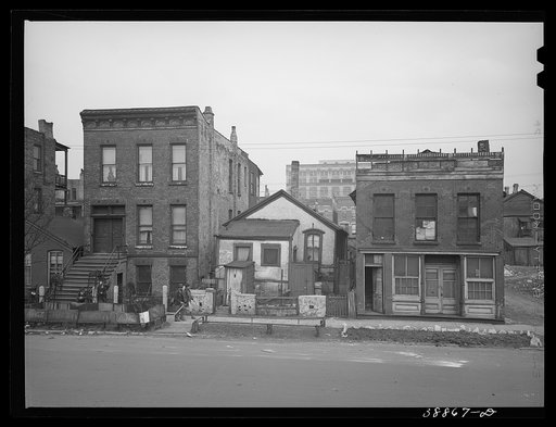 Scene in Negro section of Chicago, Illinois