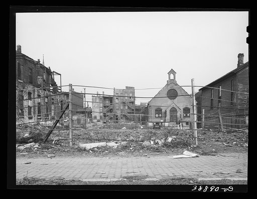 Untitled photo, possibly related to: Chicago, Illinois. Scene in Negro section