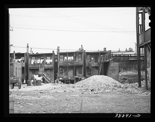 Untitled photo, possibly related to: Apartment buildings rented to Negroes. Chicago, Illinois