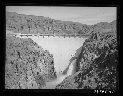 Owyhee Dam, second highest dam in the world. Malheur County, Oregon
