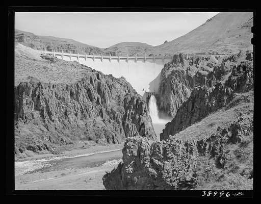Owyhee Dam, second highest dam in the world. Malheur County, Oregon