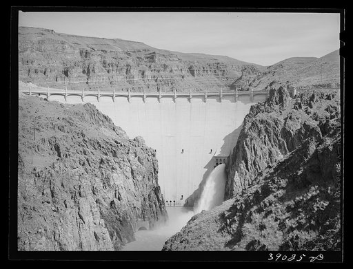 Untitled photo, possibly related to: Owyhee Dam, second highest dam in the world. Malheur Counry, Oregon