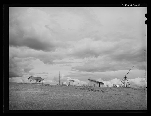 Farmstead of Ray Halstead, FSA (Farm Security Administration) rehabilitation borrower. Dead Ox Flat, Malheur County, Oregon