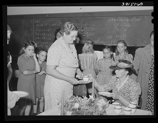 Refreshments at the 4-H Club Spring fair. Adrian, Oregon