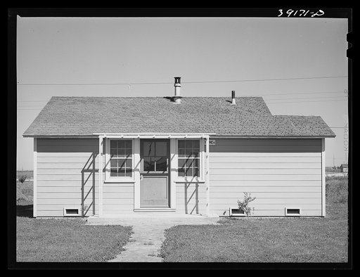 House for permanent farm worker at the FSA (Farm Security Administration) camp for farm workers. Caldwell, Idaho