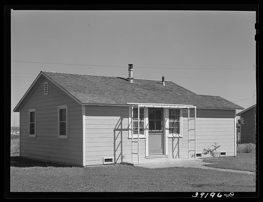 House for permanent farm worker at the FSA (Farm Security Administration) farm workers' camp. Caldwell, Idaho