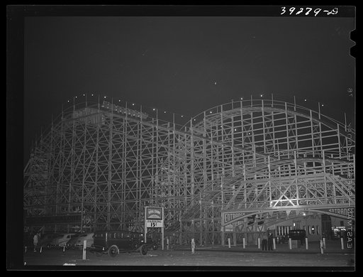 Amusement facilities at Mission Beach, amusement center at San Diego, California
