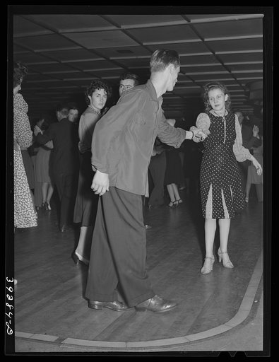 Dancers at large dance hall in San Diego, California