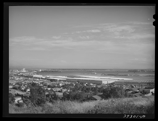 Untitled photo, possibly related to: Consolidated Aircraft plant under construction. San Diego, California