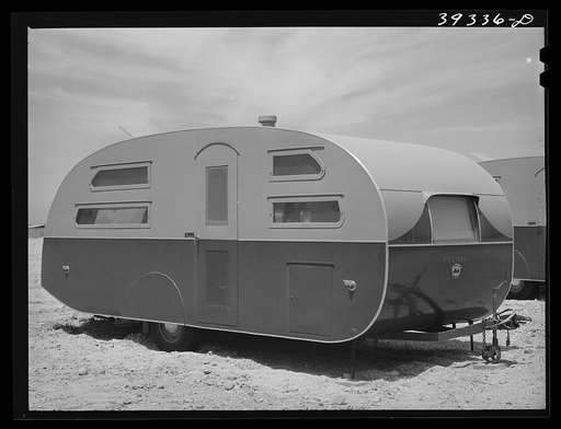 Trailers at the FSA (Farm Security Administration) camp for defense workers. San Diego, California