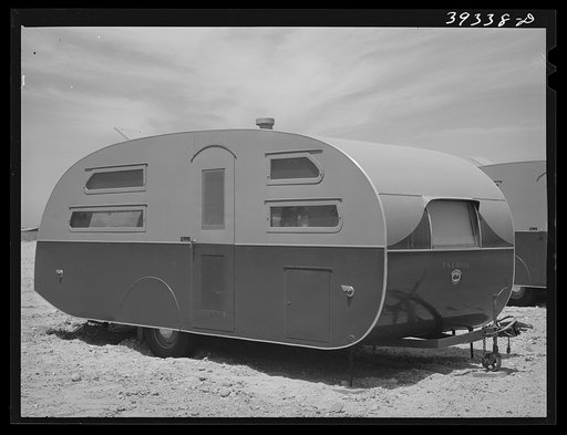 Untitled photo, possibly related to: Trailers at the FSA (Farm Security Administration) camp for defense workers. San Diego, California