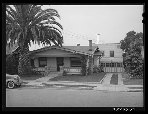 Houses at 3677 Jackdaw Street. Rent has been increased from twenty-eight dollars per month to fifty dollars for house in front and twelve to thirty-five dollars for house in rear. San Diego, California