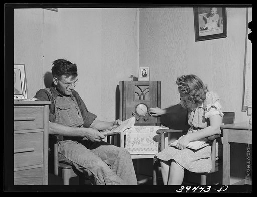 Family at FSA (Farm Security Administration) camp. Caldwell, Idaho