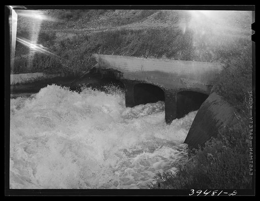 Untitled photo, possibly related to: Irrigation water coming from Deer Flat Reservoir. Canyon County, Idaho