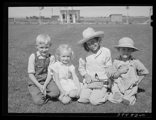 Untitled photo, possibly related to: Children. FSA (Farm Security Administration) farm labor camp. Caldwell, Idaho