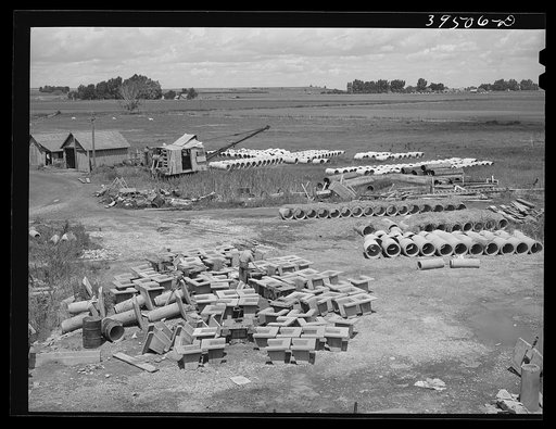 Irrigation tile. Canyon County, Idaho
