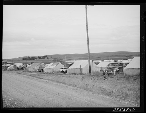 Pea pickers' (labor contractor) camp. Canyon County, Idaho