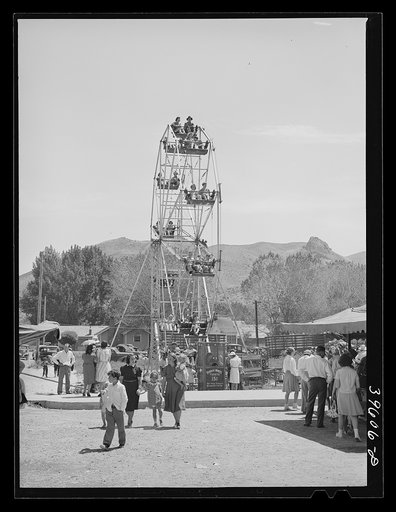 Ferris wheel. A carnival was in Vale, Oregon, on the Fourth of July