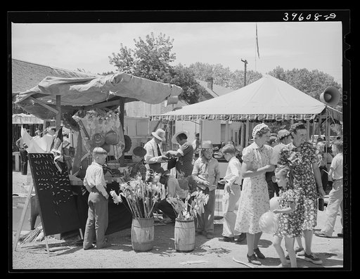 Carnival attractions in Vale, Oregon, on the Fourth of July