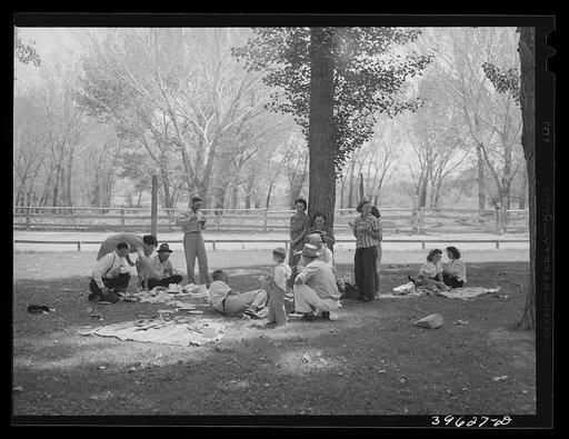 Picnicking on the Fourth of July. Vale, Oregon