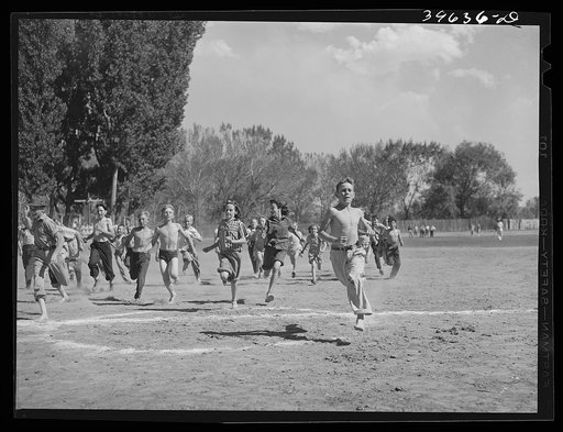 Kids' race. Fourth of July celebration, Vale, Oregon