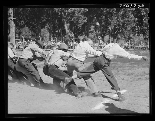 Tug of war. Fourth of July celebration. Vale, Oregon