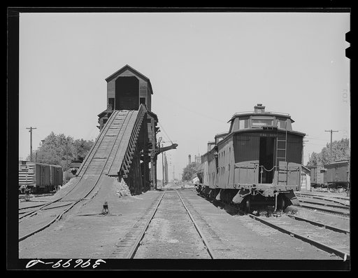 Coaling station on railroad at Nampa, Idaho