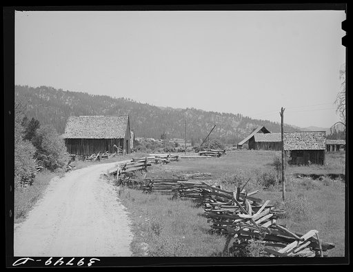 Rail fence. Garden Valley, Boise County, Idaho