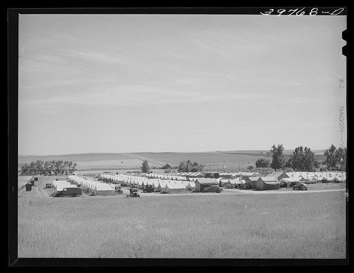 FSA (Farm Security Administration) migratory farm labor camp mobile unit. Athena, Oregon